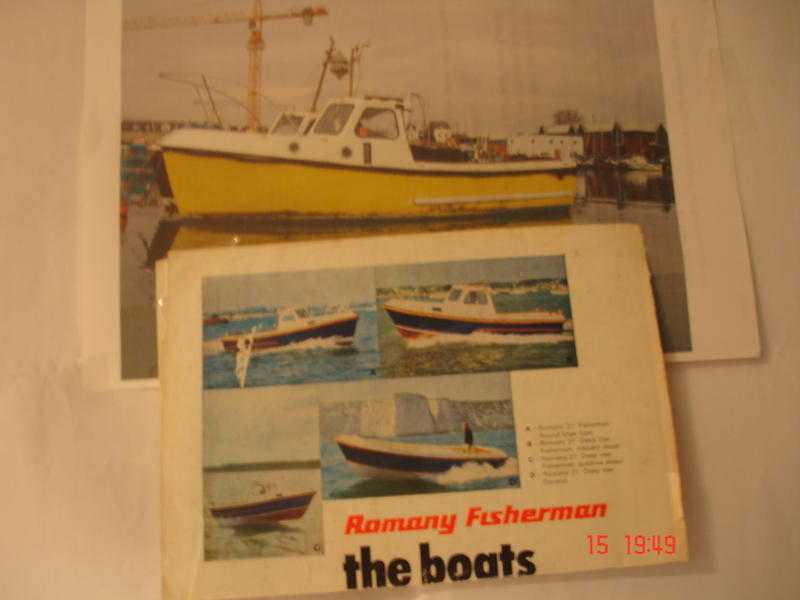 Fishing Boat. quotRomanyquot 21 single screw Motor cruiser.