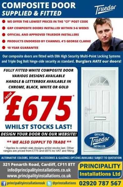 Fitted Composite Doors from only 675 inc VAT