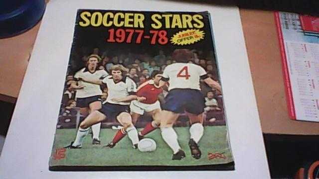 F.K.S. SOCCER STARS STICKER ALBUM 1977-78 WITH 125 STCKERS INSIDE