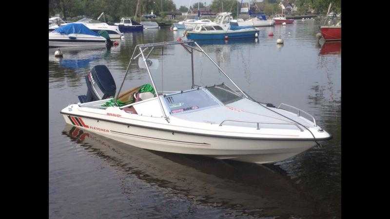 Fletcher speed boat , 80hp Yamaha engine, trailer and extras