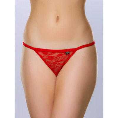 Flirty Red Lace G-String