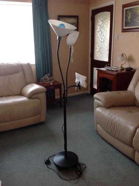 Floor standing craft lamp with daylight bulb