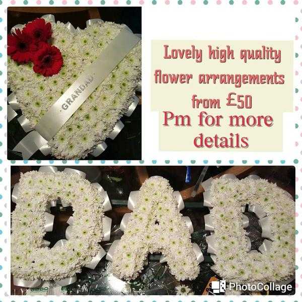 Flower at home - quality affordable floral arrangements 30 per letter.