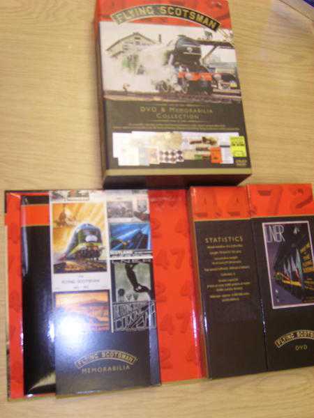 Flying Scotsman - The Official 4 DVD Book amp Memorabilia Collection VGC