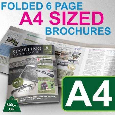 Folded 6 Page A4 Brochure Printing