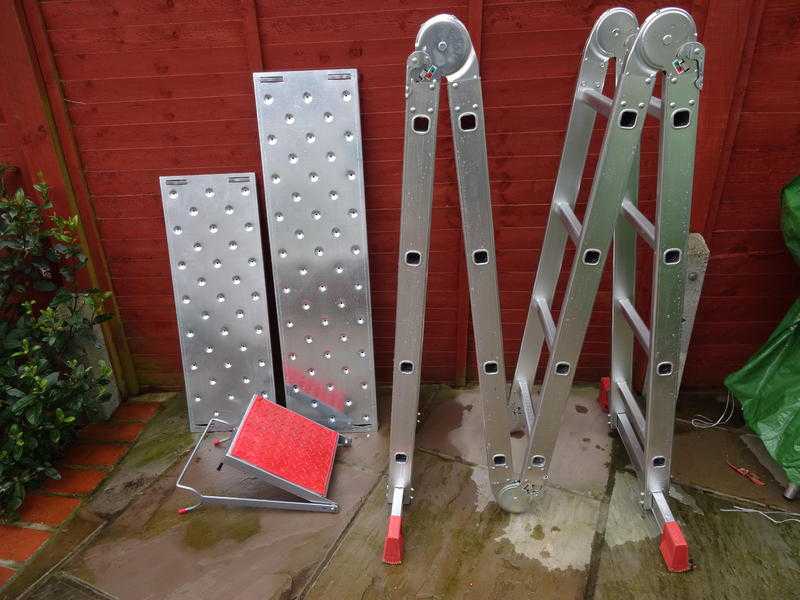 Folding aluminium multi purpose ladder