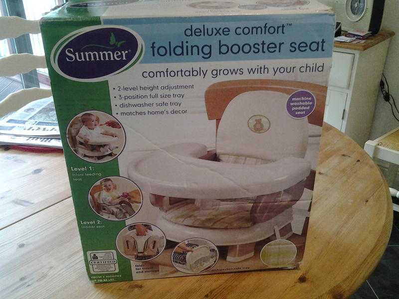 Folding booster seat