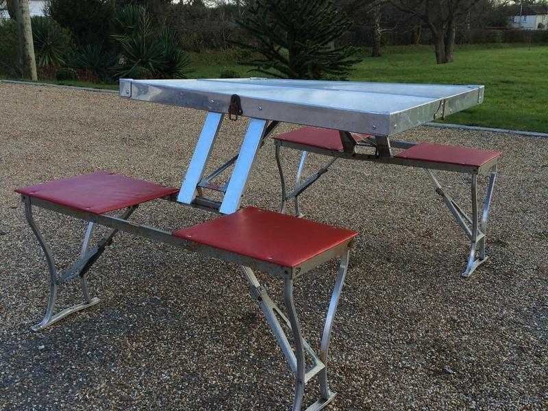 Folding camping table and chairs