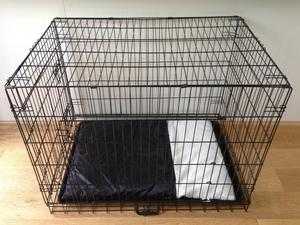 folding metal dog cage