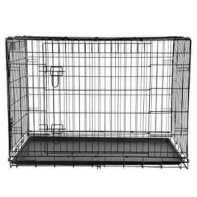 Folding metal dog crate 36quot