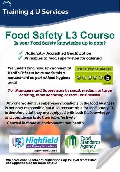 Food safety level 3