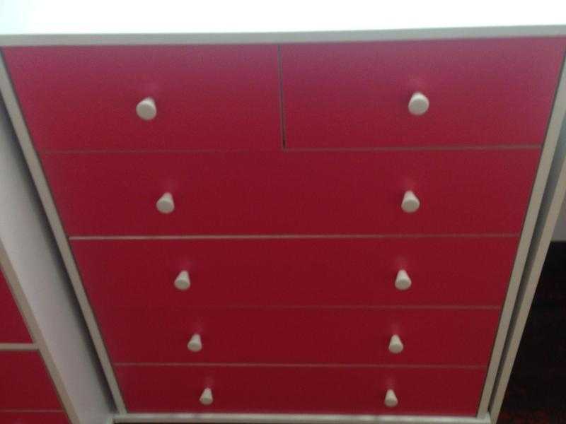 FOR SALE 42 DRAWER CHEST IN PINKWHITE DELIVERY AVAILABLE