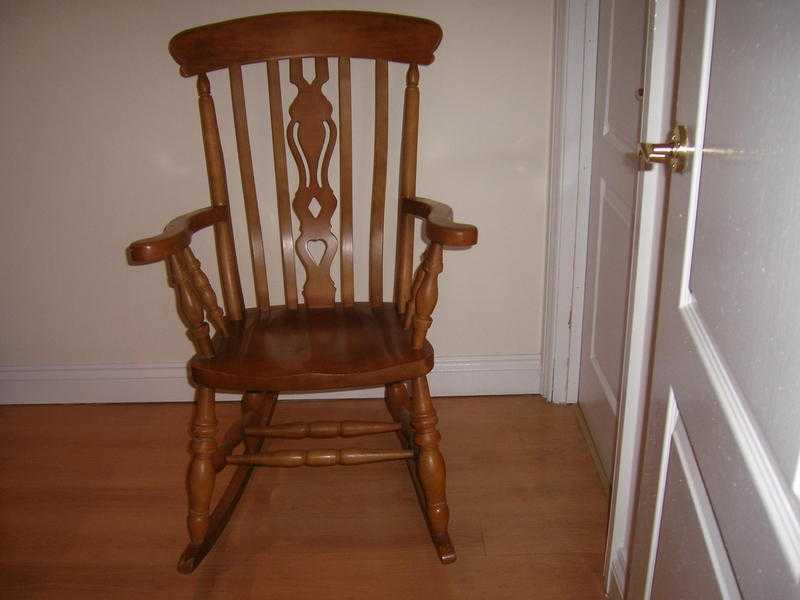 For Sale Beautiful, Old Wooden Rocking Chair