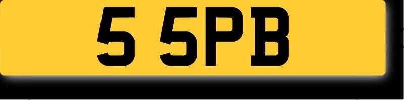 FOR SALE    Cherished Number Plate       5 SPB