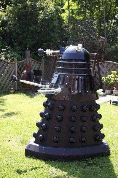 FOR SALE Life size Replica of a black NSD Dalek Sec