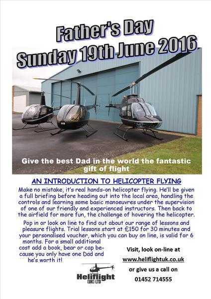 For the best Dad in the world - a Helicopter flight