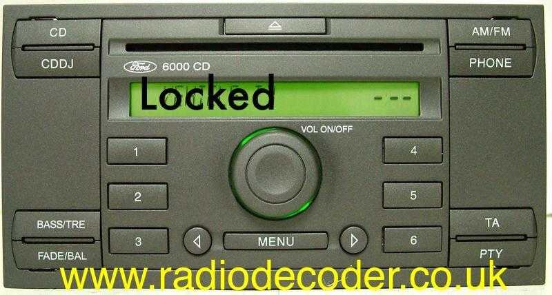 Ford car Stereo Radio Code or Decode