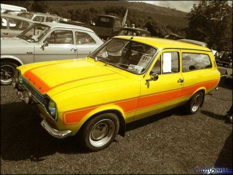 FORD ESCORT, YELLOW, 1972