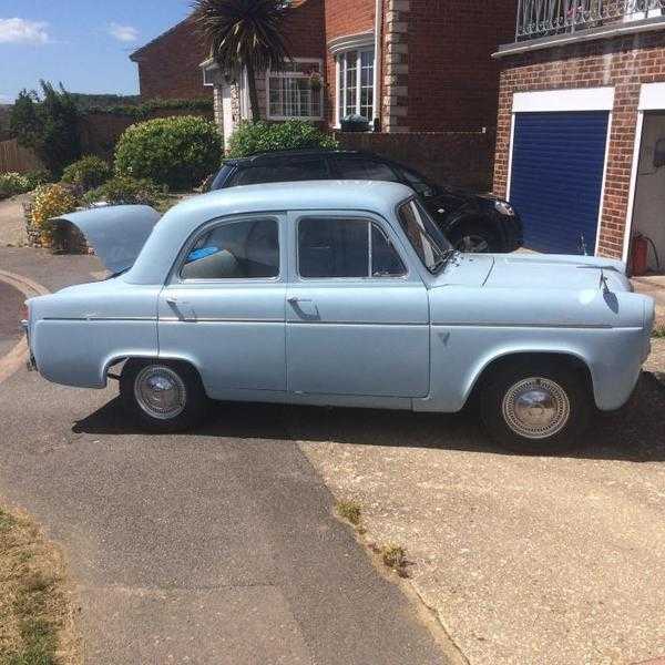 FORD PREFECT, BLUE, 1959