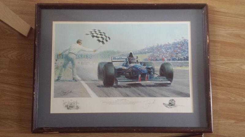 formula 1 signed prints