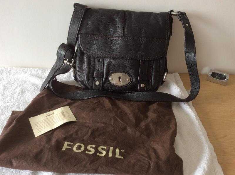 Fossil Handbag Brown Leather