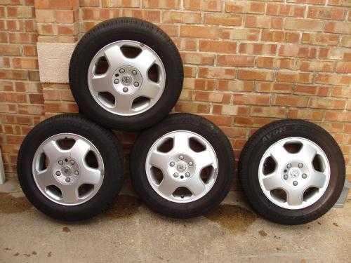 FOUR ALLOY WHEELS,, Tyres  Alloys, XReg Vaux. Vectra