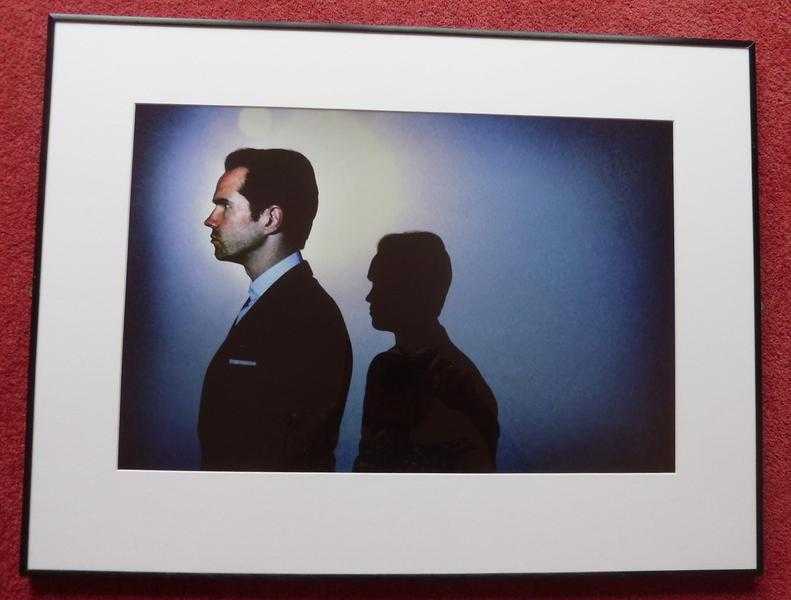 Framed artistic photoprint of Jimmy Carr