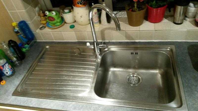 Franke stainless steel large kitchen sink 1m x 0.5m