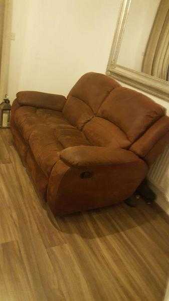 Free 3 and 2 seater recliner sofas