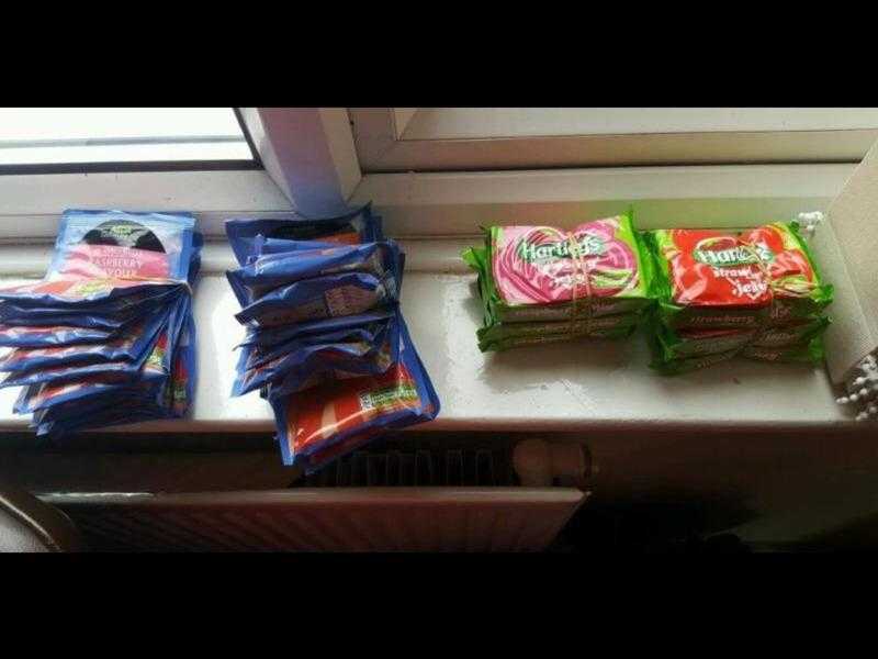 FREE 30 x raspberry  strawberry jelly FREE