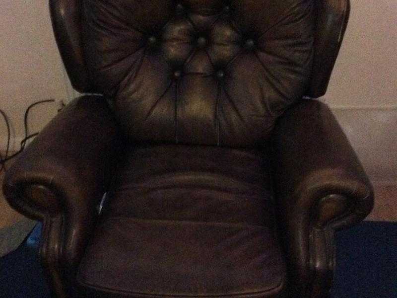 FREE brown leather recliner