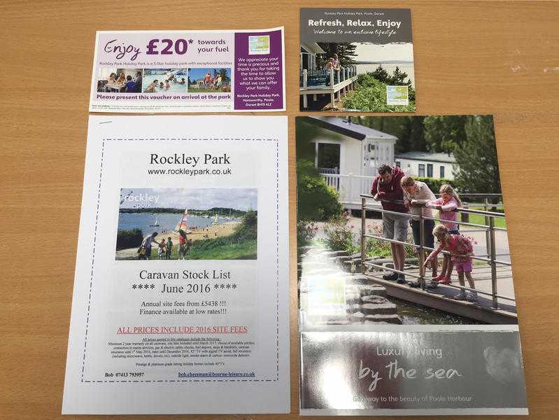 Free caravan ownership information pack. Havens 5 star Rockley Park, Poole