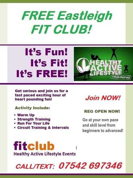 FREE Eastleigh fitclub