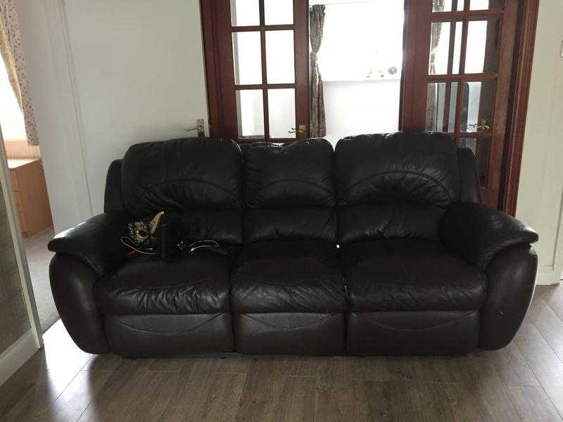 Free leather recliner sofa