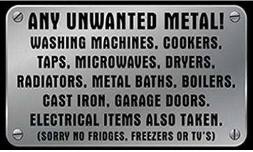 Free Scrap Metal collection in Ipswich and local area