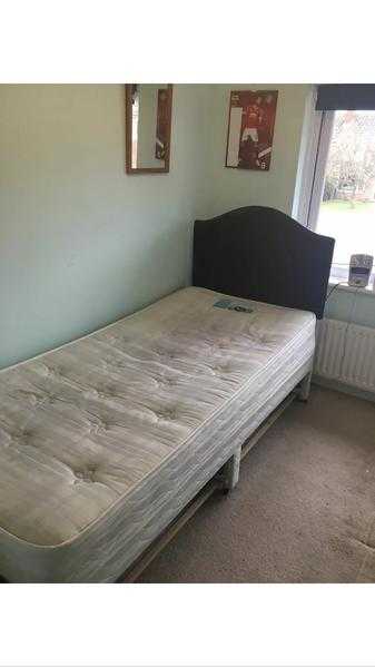 Free Single Silentnight divan bed with 2 drawers