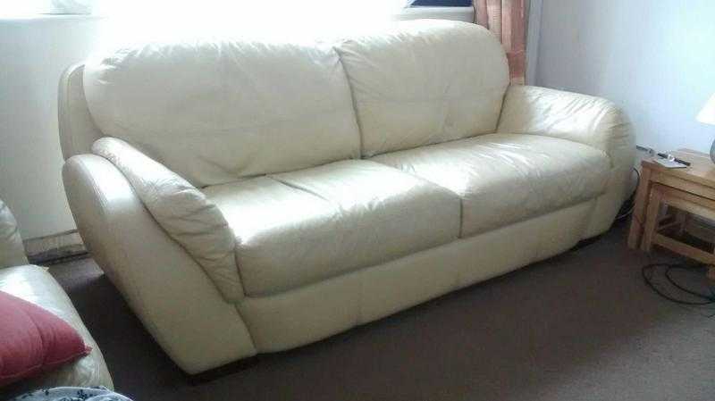 FREE TO COLLECTOR  3 Seater Leather Sofa