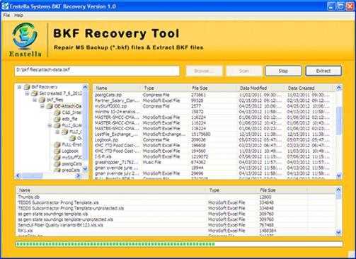 Freeware BKF Recovery Software