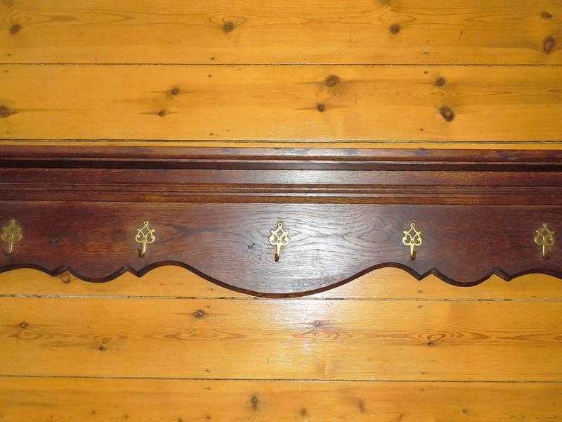 French Antique Oak Pan Rack