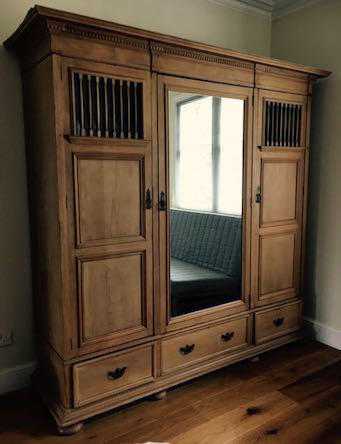 French Antique Pine Wardrobe