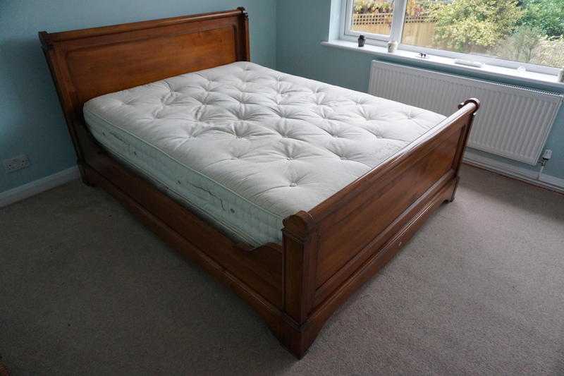 French Cherrywood Sleigh Bed