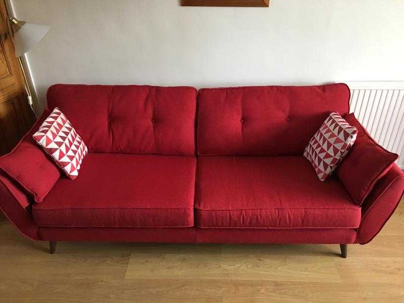 FRENCH CONNECTION - LARGE FOUR SEATER SOFA