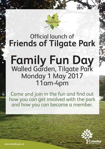 Friends of Tilgate Park Family Fun Day 1st May 11am-4pm