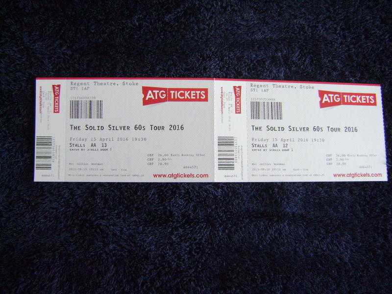 Front row tickets for Solid Silver 60039s Show