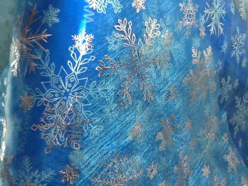 Frozen fabric organza