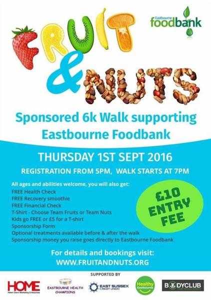 Fruit amp Nuts 6k Sponsored Walk for Eastbourne Foodbank