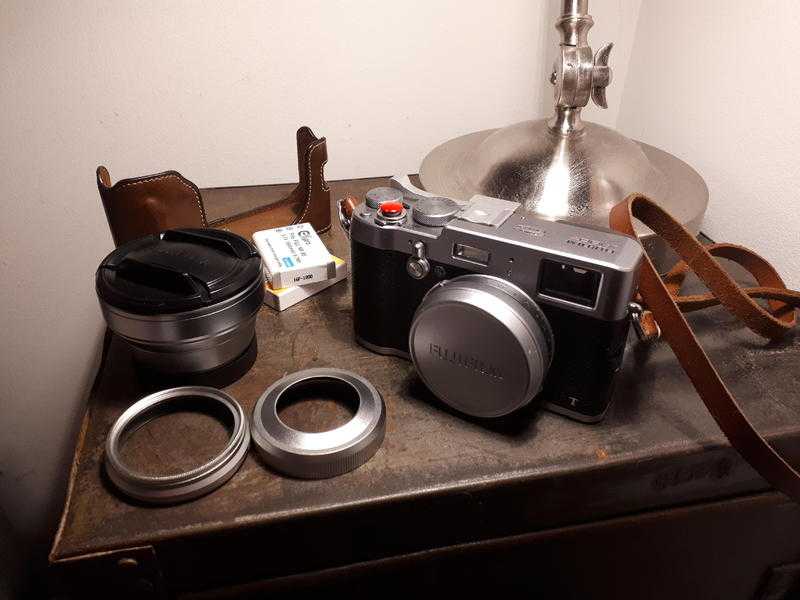 Fujifilm x100t with accessories