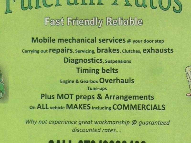 Fulcrum Autos, Mobile mechanic(Hastings, Battle, Eastbourne, Bexhill, Rye, Hawkhurst amp beyond....)