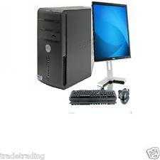 FULL DELL DUAL CORE DESKTOP PC amp 17quot TFT COMPUTER WITH WINDOWS 7 amp WIFI amp 2GB