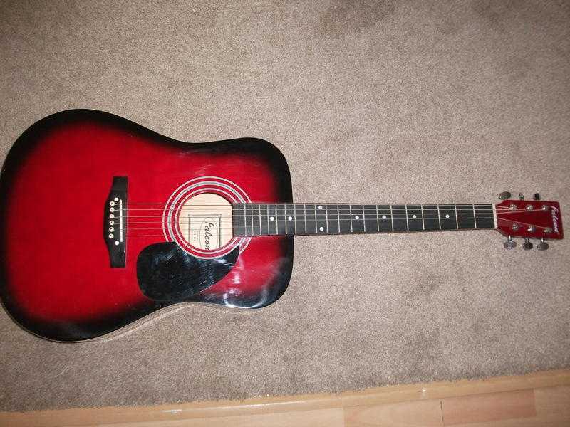 Full Size 6 Steel String Acoustic Guitar -so lightly used it looks feels new - beautiful sound
